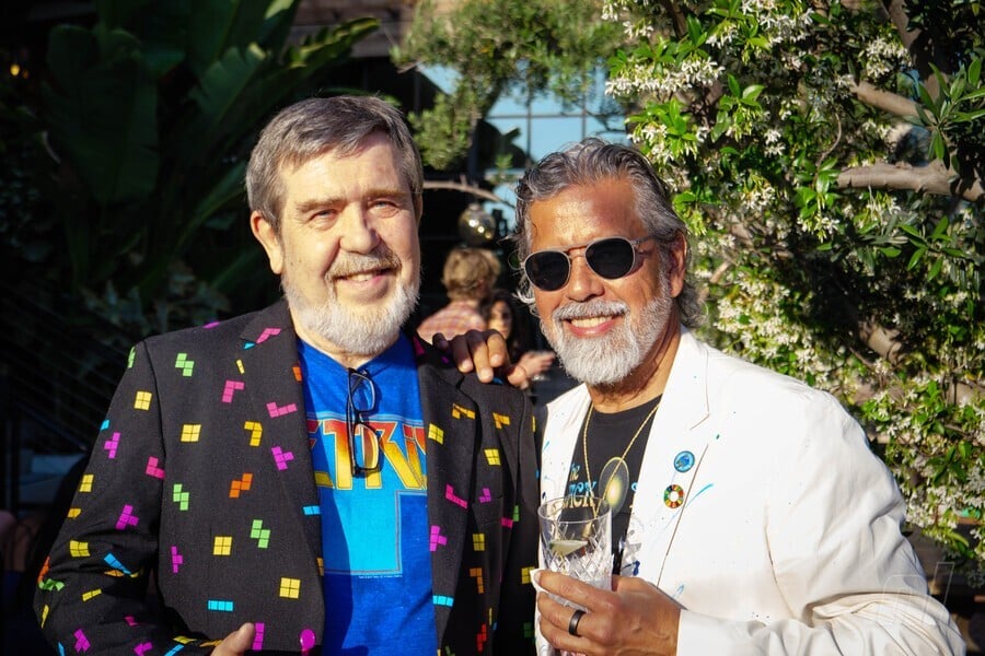 Alexey Pajitnov and Henk Rogers